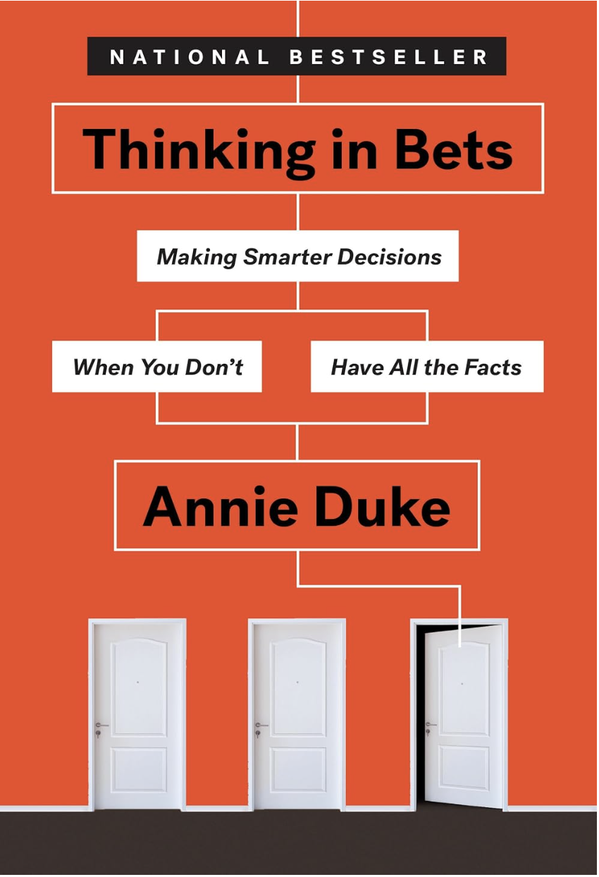 Thinking in Bets by Annie Duke book cover